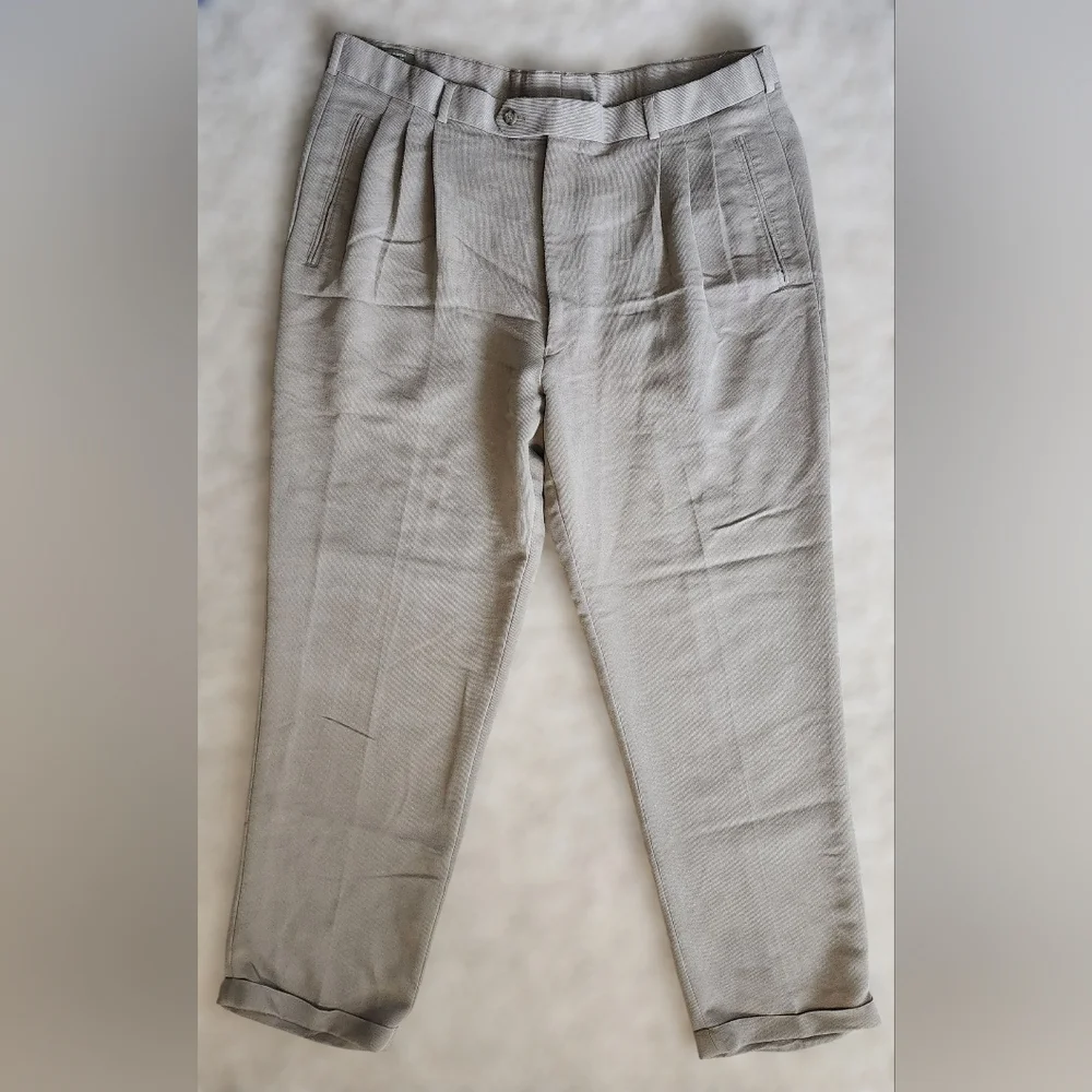 ​Vintage CLUB International Pleated Trousers Size 40 High Waisted‎ Soft